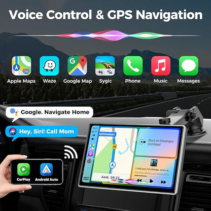 7" Wireless Apple CarPlay Android Auto Screen - Image 7