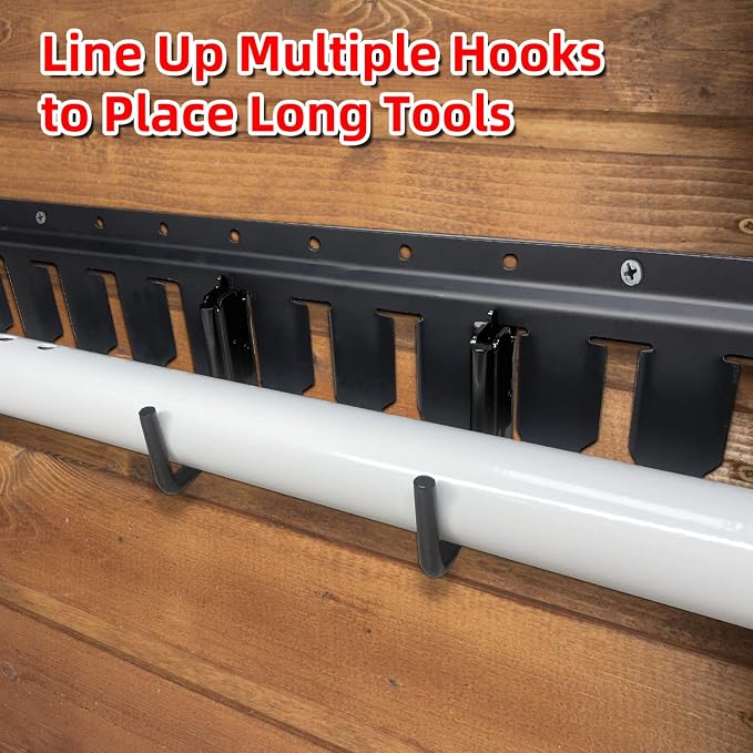 6PCS E Track J Hooks Heavy Duty E Track X Track Steel Hanger, Spring Fitting E - Image 5