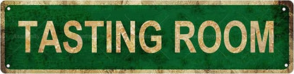 TASTING ROOM Non-Embossed Vintage Metal Tin Street Sign Bar Cafe Garage Cave by Unknown