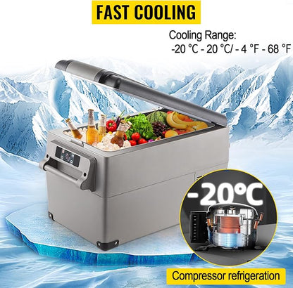VEVOR CF35 Portable 37 Quart 12 Volt App Control, Car Refrigerator Dual Zone - Image 4