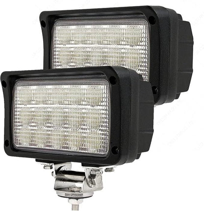 2PACK 6.3IN 45W Led Work Lights 12v/24v 4500LM 6500K Rectangular Foglights - Image 7