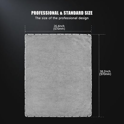 SPTA Car Microfiber Towels Woolly Mammoth Large, Super Absorbent and Soft - Image 3