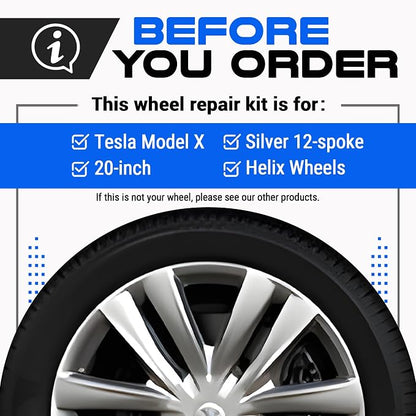 Premium Tesla Wheel Curb Rash Repair Kit - Image 2