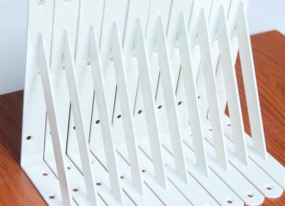 20 Pack L8 x H 6" White Heavy Duty Shelf Brackets - Image 4