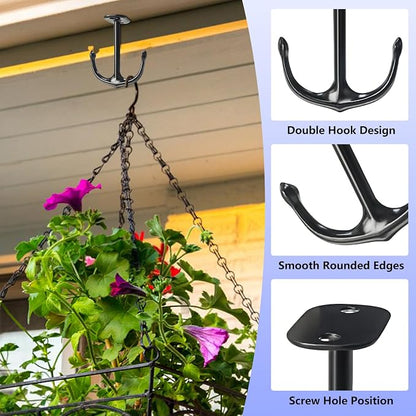 Anchor Two Prong Ceiling Hook for Closet Top Bathroom Kitchen Cabinet Garage - Image 3