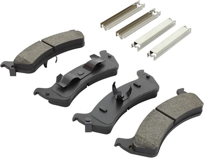 Premium Semi-Metallic Rear Brake Pads Compatible - Image 2