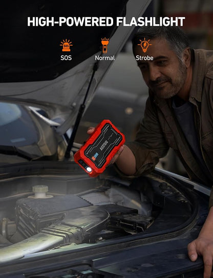 AstroAI S8 Pro Car Battery Jump Starter, 3000A Peak Jump Starter Battery Pack - Image 7