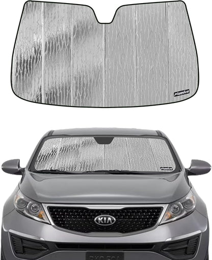 Windshield Sun Shade for Kia Sportage 2011-2016, Front Window Sunshade Shield by Pigenius