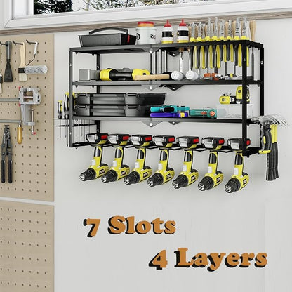 AZERPIAN Tool Organizer Heavy Duty Power Wall Mount - Image 2