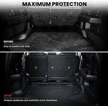 LASFIT Trunk Mat&Backrest Mat for Toyota 4Runner 2025, All Weather TPE Custom - Image 4