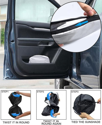 2025 Upgrade Front Windshield Sun Shade Foldable Ford Ranger Sun Shade Foldable - Image 4