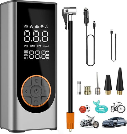 Tire Inflator Portable Air Compressor 150PSI Air Pump by Gnisang