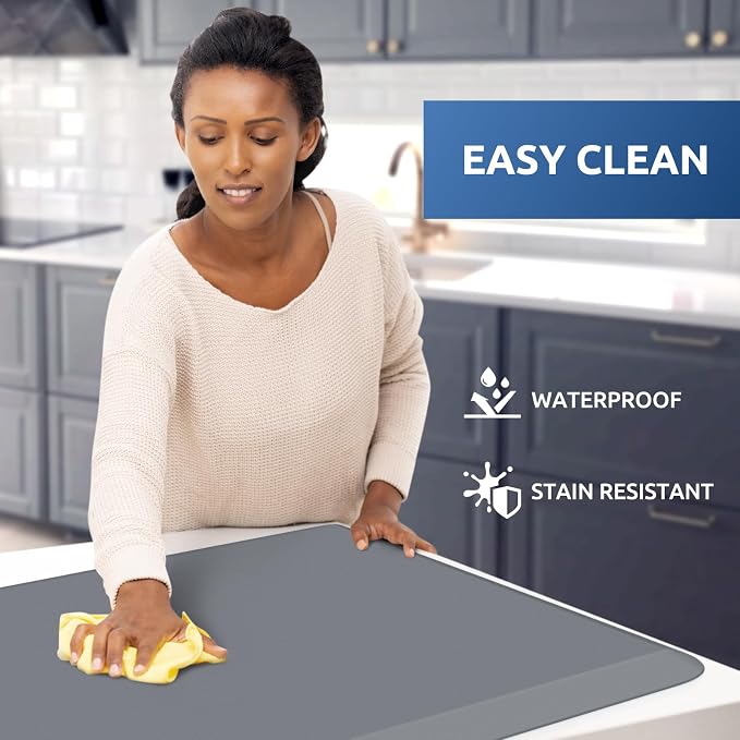 KitchenClouds Kitchen Mat Cushioned Anti Fatigue Rug 22"x72" Waterproof - Image 4