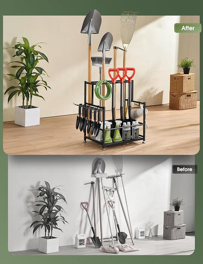 Garden Tool Organizer – Heavy-Duty Carbon Steel Storage Rack - Image 5