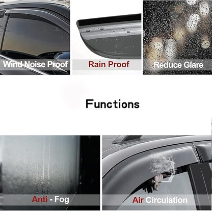 Side Wind Deflector Window Visors fit - Image 3
