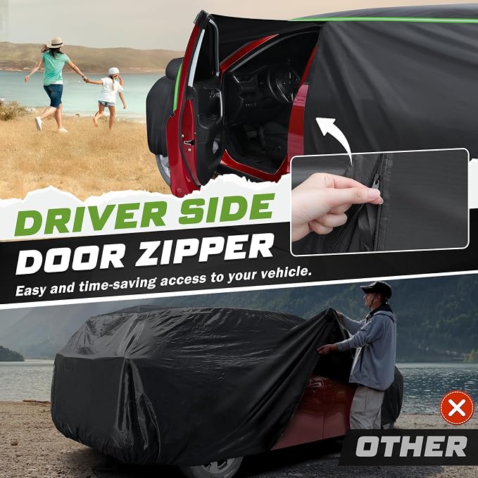 Mixsuper Liner Car Cover for Jeep Grand Cherokee 1993-2026, 7 Layers Waterproof - Image 3