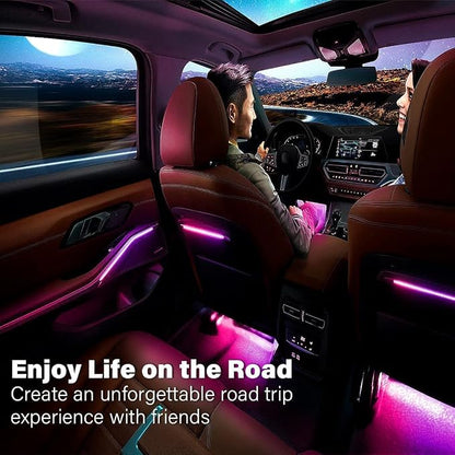Car LED Strip Light, EJ's SUPER CAR 4pcs 36 LED Multi-Color Car Interior Lights - Image 6