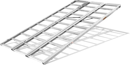 Rockland Tri-Fold Aluminum Loading Ramp, 1500 LBS Loading Capacity, Portable by Rockland