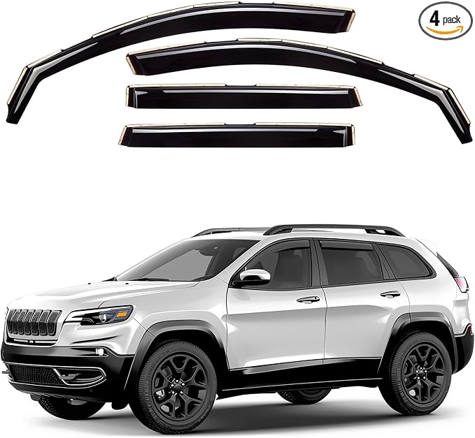 Window Deflectors Smoke Tinted In-Channel Side Window Vent Visor Deflectors by Unknown