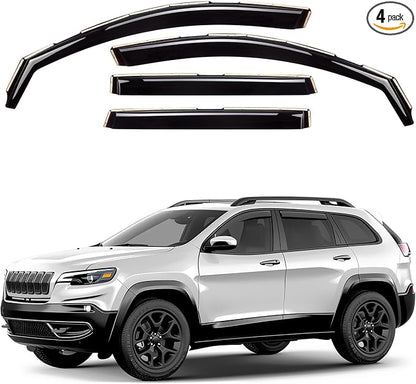 Window Deflectors Smoke Tinted In-Channel Side Window Vent Visor Deflectors by Unknown