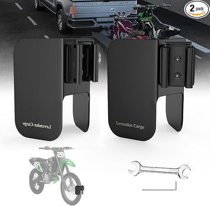 Motorcycle E-Track Wheel Chock, E Track Dirt Bike Wheel Chock fits tire 2" to 6" by Levendor