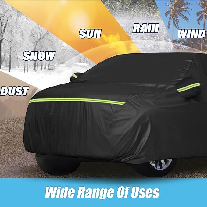 Waterproof Car Covers for 2021-2024 Ford Bronco 2 Door 210T Custom Outdoor - Image 7