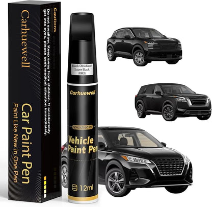 Black Obsidian/Super Black Touch Up Paint Compatible by Carhuewell