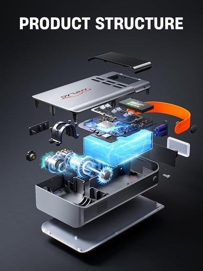 8-in-1 Car Jump Starter with Air Compressor, 5500A Portable Jump Starter Pack - Image 4