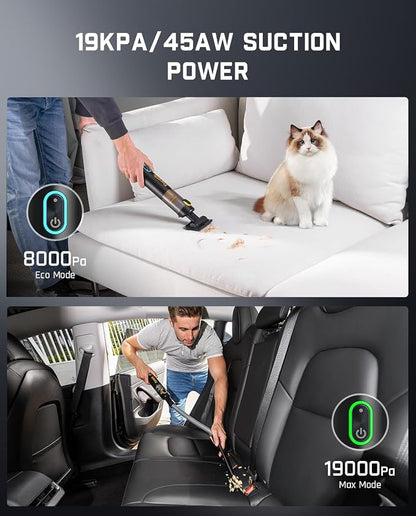 Fanttik Slim V8 APEX Car Vacuum, 4-in-1 Portable Mini Cordless Vacuum - Image 6