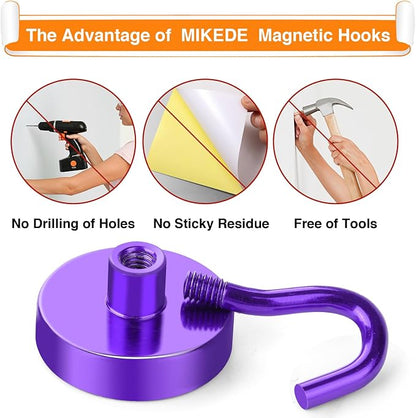 MIKEDE Magnetic Hooks, 80LB Heavy Duty Magnets - Image 4