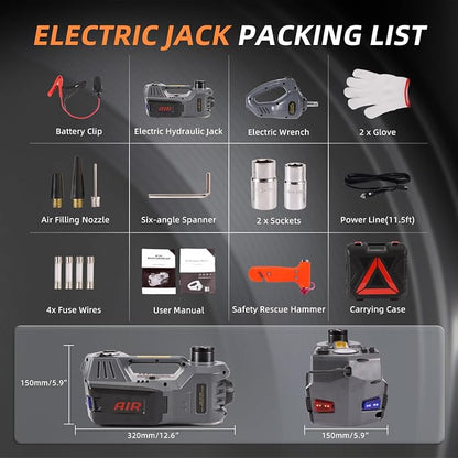 STANDTALL Electric Car Jack Kit 5T 12V Electric Floor Jack Lift - Image 7