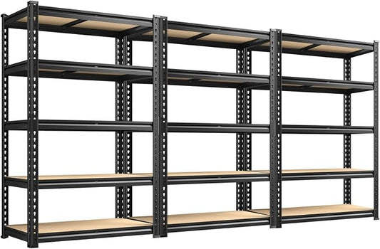 REIBII 2020LBS Storage Shelves 5 Tier Garage Shelving Heavy Duty Adjustable by REIBII