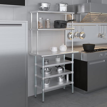 Amgood 18" x 36" Stainless Steel Work Table - Image 6