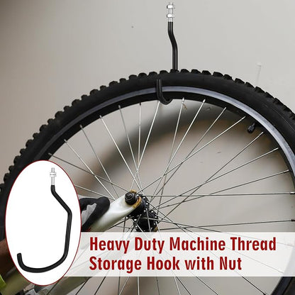 Shimeyao 8 Pcs Machine Thread Bicycle Storage Hook - Image 5