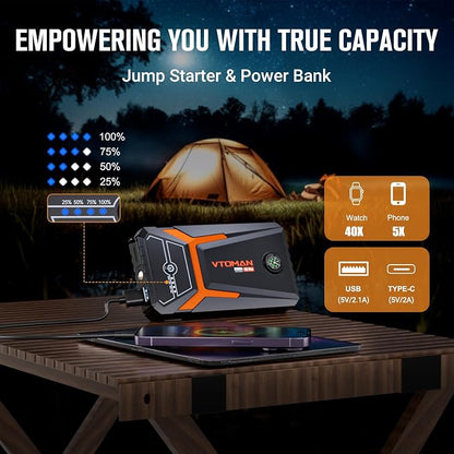 VTOMAN V3 Pro 2000A Jump Starter, Car Battery Jumper Starter Portable - Image 3