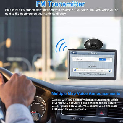 GPS Navigation for Car, Latest 2025 Map, 7 inch Touch Screen Real Voice Spoken - Image 4