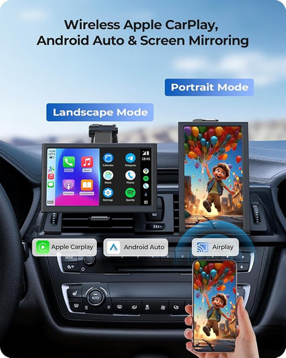 7" Wireless Portable 60FPS Car Play Screen - Image 2
