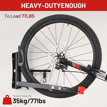 Bike Wall Mount Rack Adjustable & Foldable Garage Bike Rack - Image 6