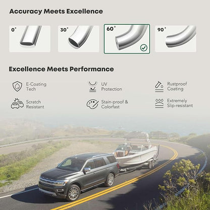 YHTAUTO 4 Inch Running Boards Side Steps Fit Chevy Silverado/GMC Sierra - Image 5