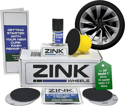 Premium Tesla Wheel Curb Rash Repair Kit by ZinkWheels