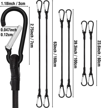 6 Piece Bungee Cords with Hooks - Image 3