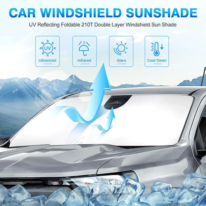 KUST Windshield Sun Shade for Chevrolet Colorado 2023-2025 2026 Custom Fit - Image 2