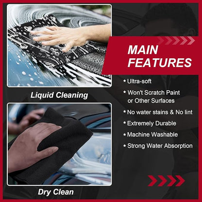 200 Pcs Microfiber Cleaning Cloth 16x16 Inch Microfiber Towels - Image 6
