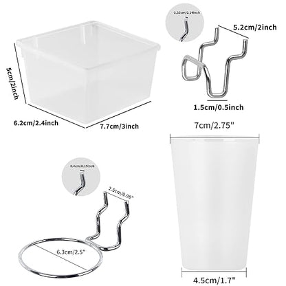 6 Sets Pegboard Bins and Cups - Image 5