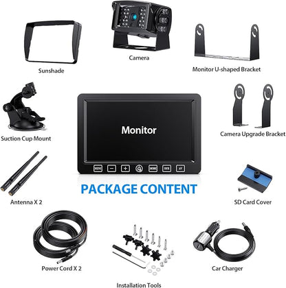 Digital Wireless Backup Camera System Kit, HD 1080P & IP69 Waterproof Wireless - Image 7