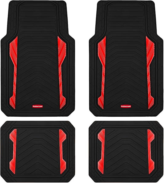 Rubbermaid Car Floor Mat, Heavy Duty All-Weather Car Mats Full Set by Rubbermaid