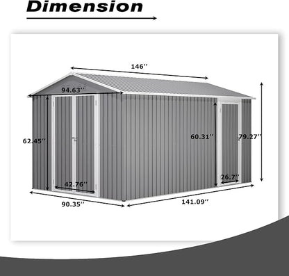 8×12 Ft Outdoor Storage Shed - Image 7