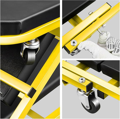 DNA MOTORING 40 Inches Folding 2 in 1 Rolling Z Creeper, Adjustable Roller - Image 6