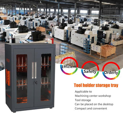 CNC Tool Storage Rack Organizers, Large Capacity CNC Tool Storage Cabinet - Image 4