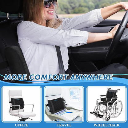 Lumbar Support Pillow for Office Chair Back Support Lumbar Pillow for Car - Image 7